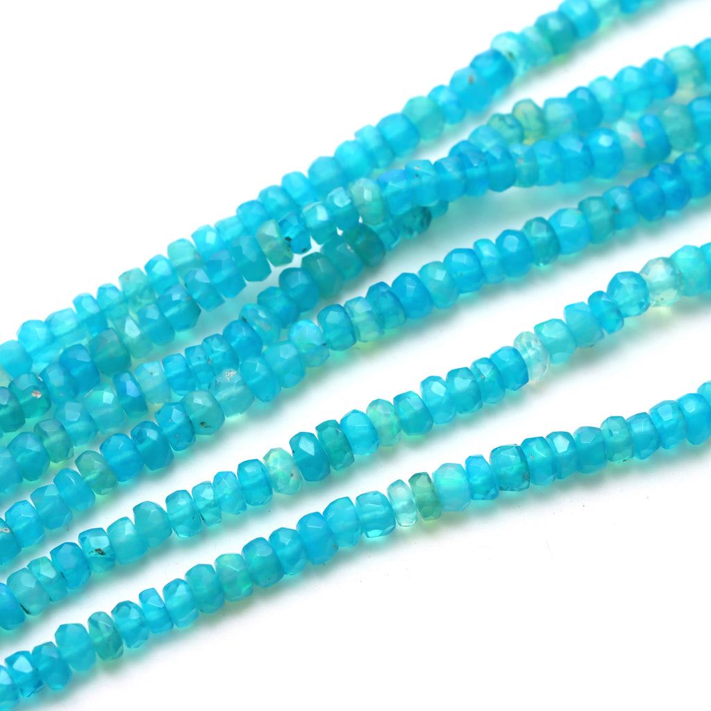 Dyed Ethiopian Opal Faceted Rondelle Beads