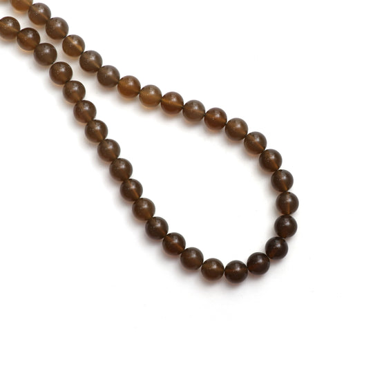 Gray Chalcedony Smooth Round Balls, 8 mm, Chalcedony Jewelry Making Beads, 20 Inches Full Strand, Price Per Strand