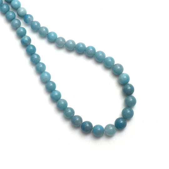 Paraiba Quartz Smooth Round Balls, 5.5 mm to 8 mm, Paraiba Quartz Jewelry Making Beads, 20 Inches Full Strand, Price Per Strand