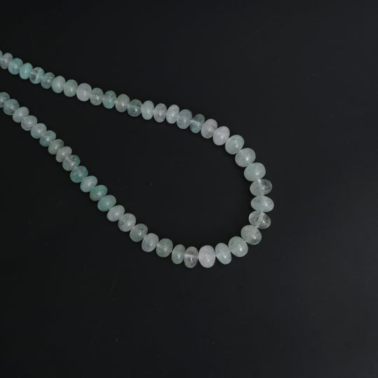 Natural Malachite in Quartz Smooth Rondelle Beads, 5.5 mm to 10 mm, Jewelry Making Beads, 16 Inches Full Strand, Price Per Strand