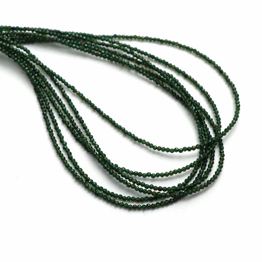 Natural Tourmaline Micro Faceted Round Beads, 2 mm, Tourmaline Jewelry Handmade , 18 Inches Full Strand, Price Per Strand