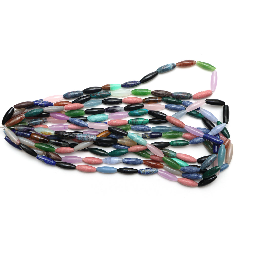 Mix Semi Smooth Barrel Beads