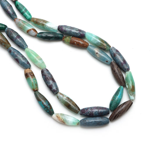 Natural Mix Semi Smooth Barrel Beads, 7x22 mm, Mix Semi Jewelry Making Beads, 20 Inches Full Strand, Price Per Strand