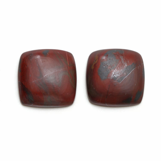 Natural Cherry Creek Smooth Square Loose Gemstone, 20x20 mm, Cherry Creek Jewelry Making Gemstone, Pair ( 2 Pieces )