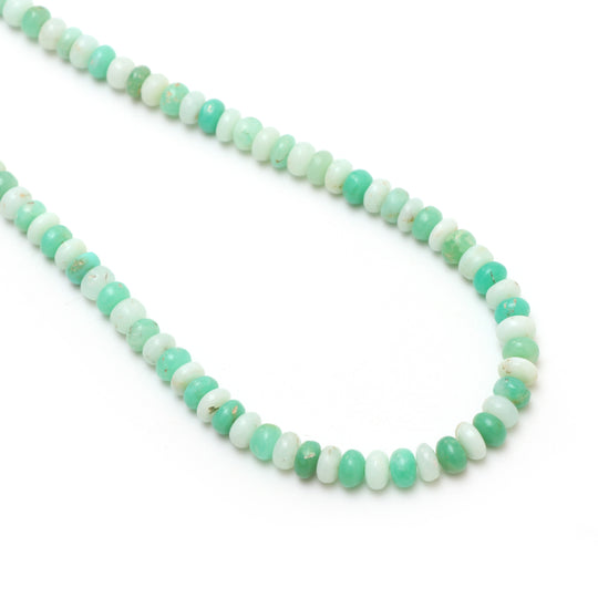 Chrysoprase Smooth Rondelle Beads, 6 mm to 7.5 mm, Chrysoprase Jewelry Making Beads,18 Inches Full Strand, Price Per Strand