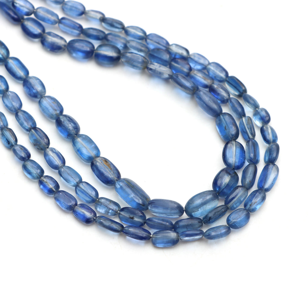 Kyanite Smooth Oval Beads