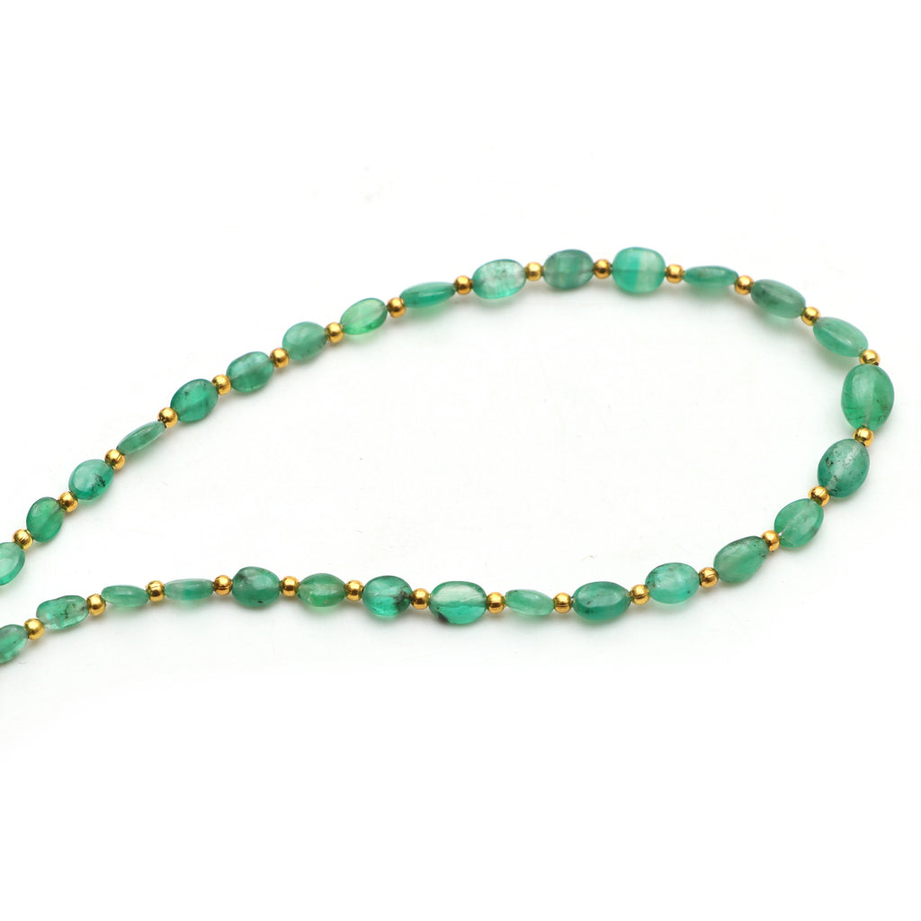 Emerald Smooth Oval Beads