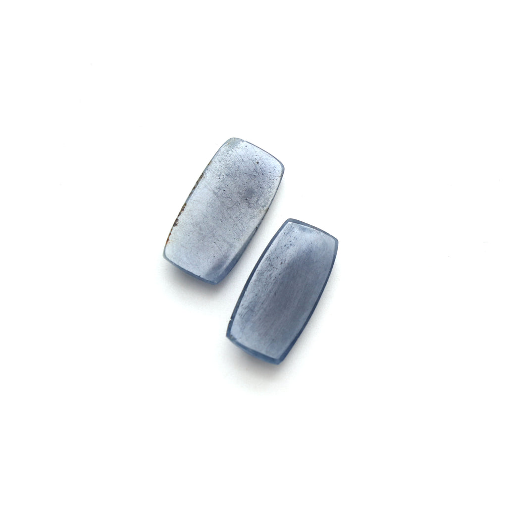 Natural Blue Sapphire Faceted Rectangle Loose Gemstone, 10x20 mm, Blue Sapphire Rectangle Jewelry Making Loose Gemstone , Pair ( 2 Pieces ) - National Facets, Gemstone Manufacturer, Natural Gemstones, Gemstone Beads