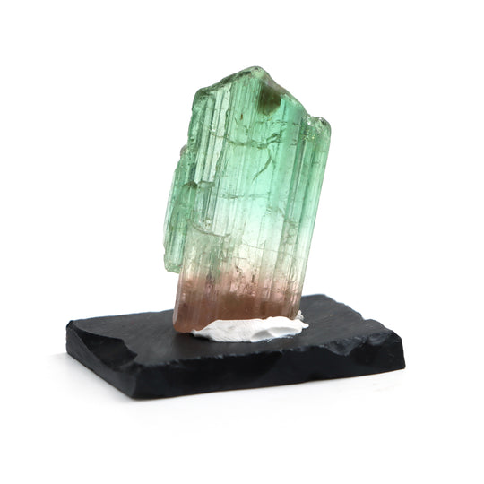 Bi-Color Tourmaline Organic Loose Gemstone, 23.5x44mm, Tourmaline Jewelry Making Gemstone, Price Per Piece