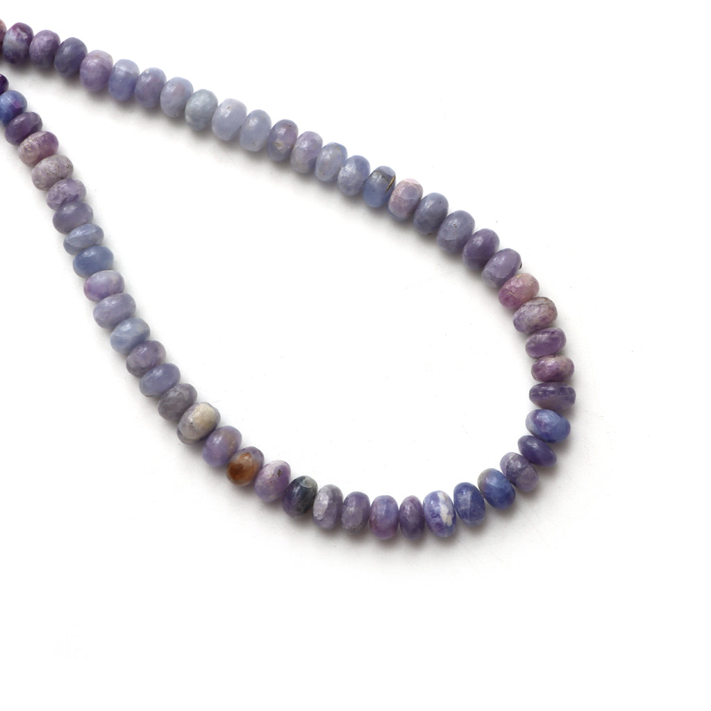 Hackmanite Smooth Rondelle Beads