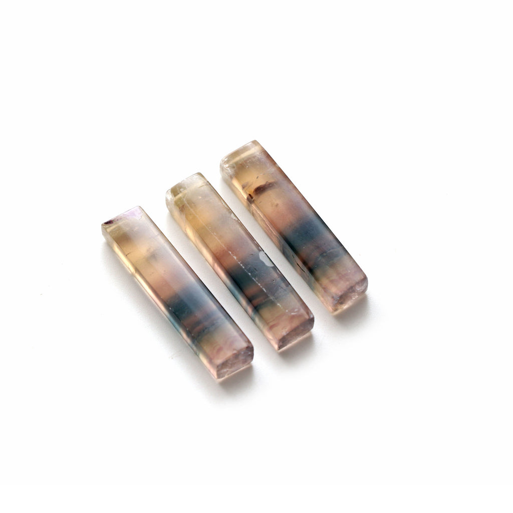 Rainbow Fluorite Smooth Cylinder Loose Gemstone, 8x25 mm, Fluorite Cylinder Jewelry  Making Gemstone, Gift For Her, 3 Pieces - National Facets, Gemstone Manufacturer, Natural Gemstones, Gemstone Beads