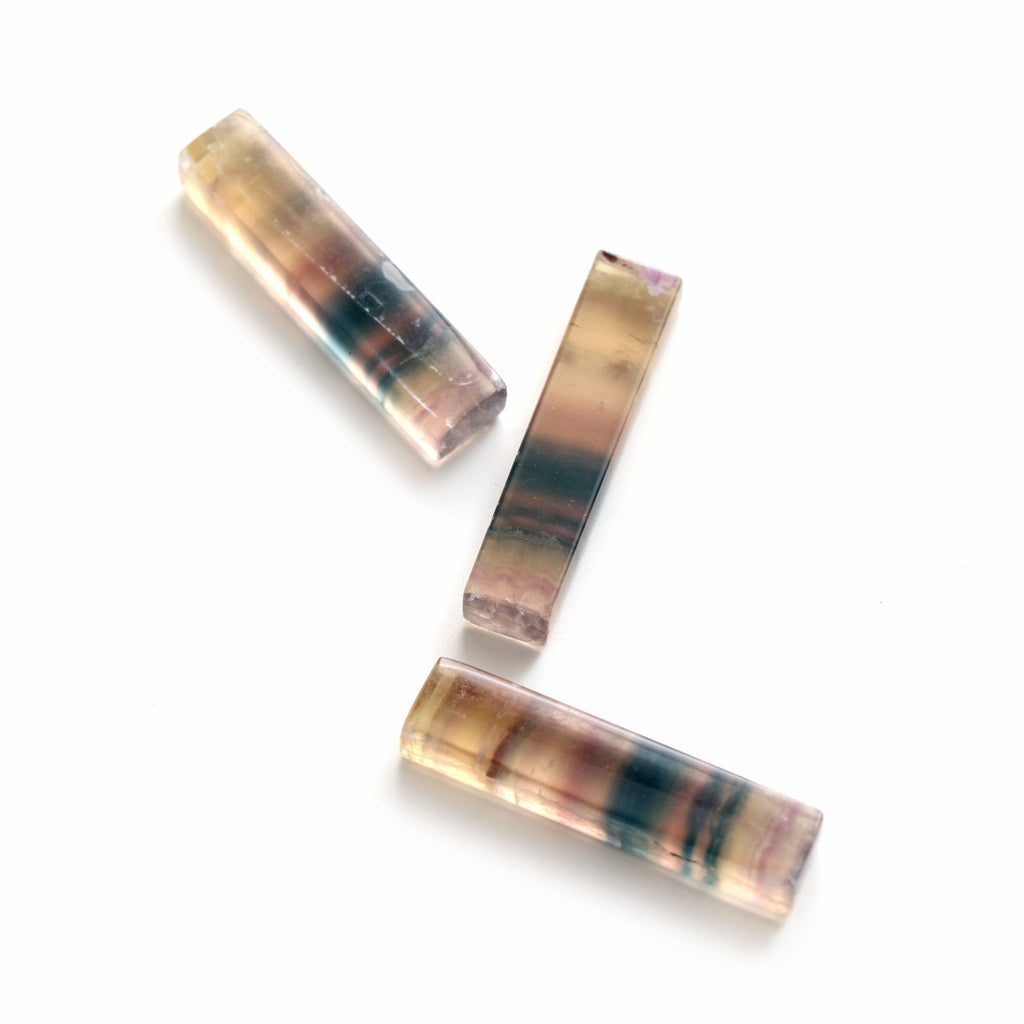 Rainbow Fluorite Smooth Cylinder Loose Gemstone, 8x25 mm, Fluorite Cylinder Jewelry  Making Gemstone, Gift For Her, 3 Pieces - National Facets, Gemstone Manufacturer, Natural Gemstones, Gemstone Beads