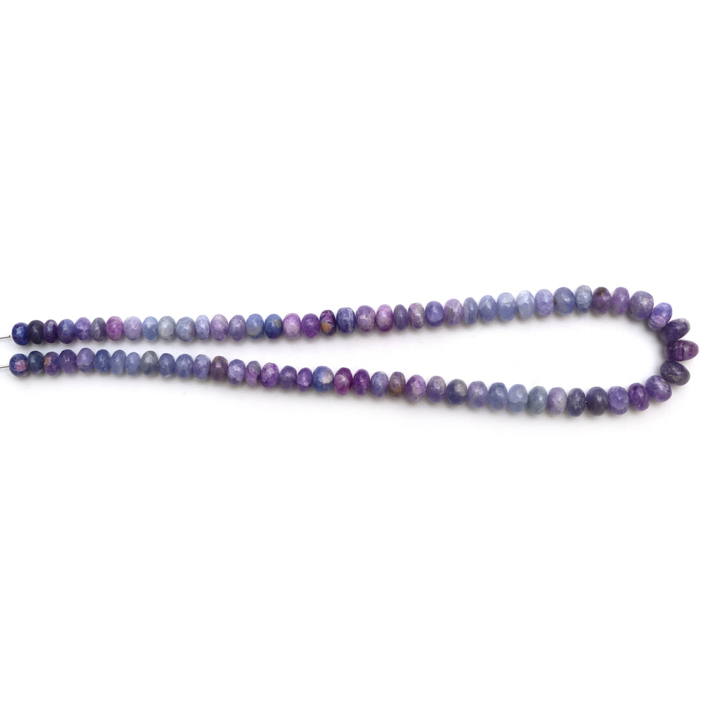 Hackmanite Smooth Rondelle Beads