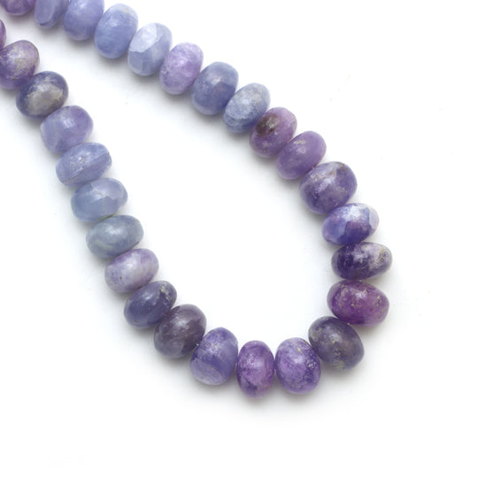 Hackmanite Smooth Rondelle Beads, 9 mm To 12 mm, Hackmanite Jewelry Making Beads, 20 Inches Full Strand, Price Per Strand