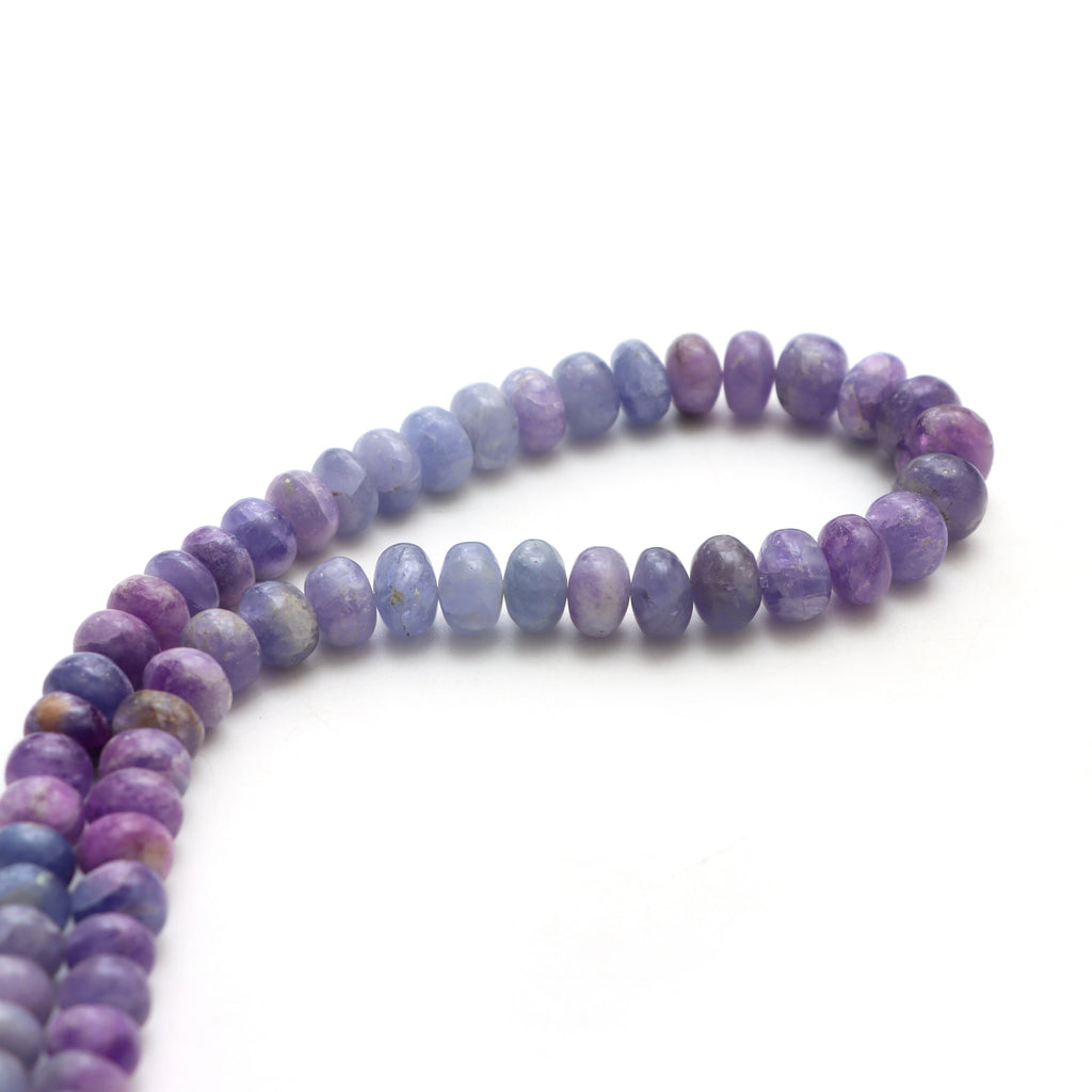 Hackmanite Smooth Rondelle Beads