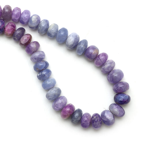 Hackmanite Smooth Rondelle Beads, 9 mm To 11.5 mm, Hackmanite Jewelry Making Beads, 20 Inches Full Strand, Price Per Strand