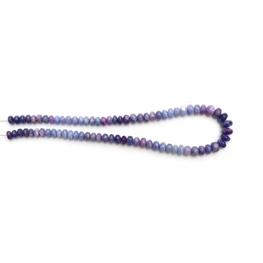 Hackmanite Smooth Rondelle Beads