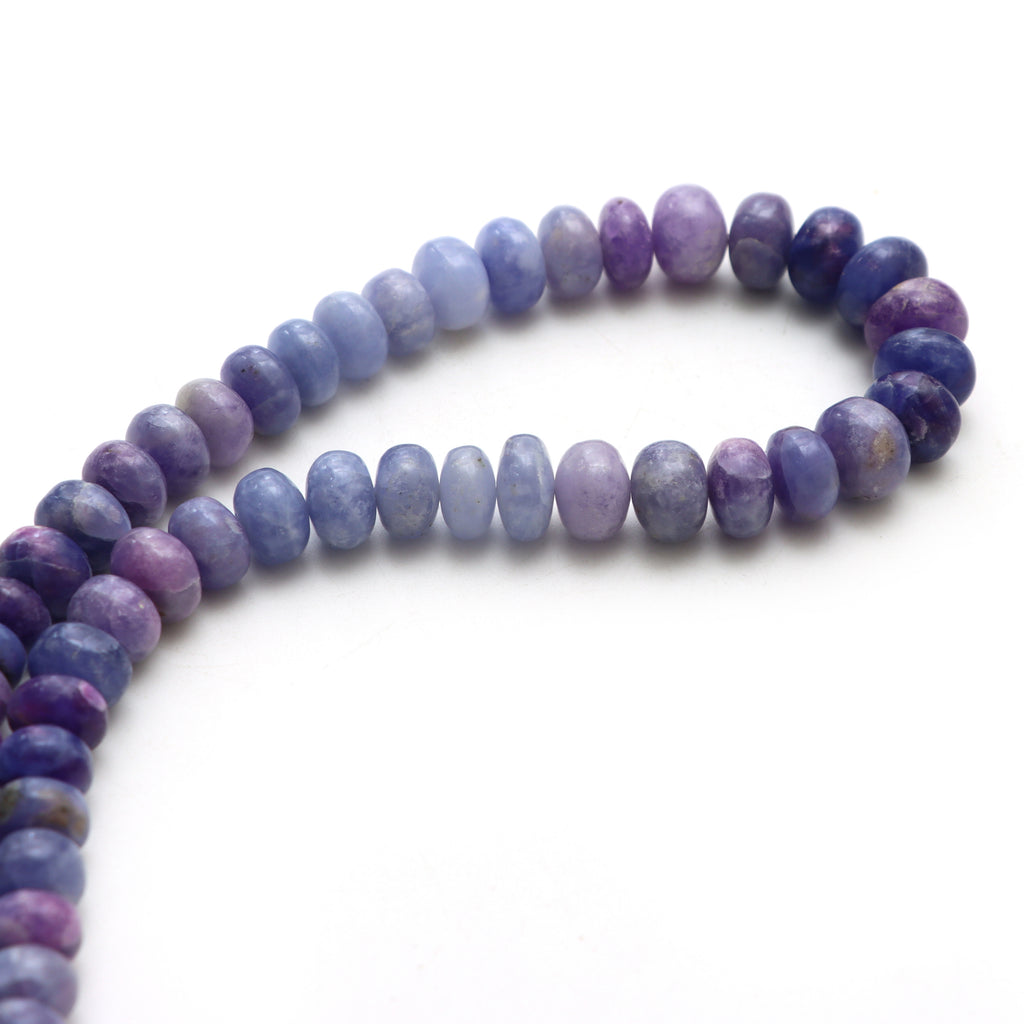 Hackmanite Smooth Rondelle Beads