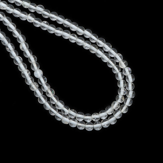 4.5 mm Natural Hyalite Opal Smooth Round Ball Beads