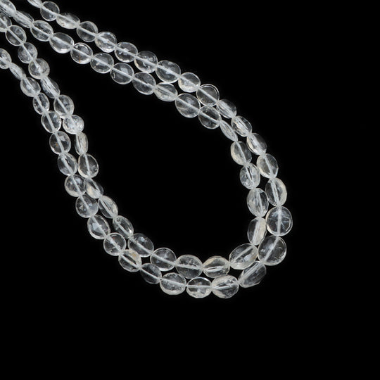 4x4.5 - 8x9 mm Hyalite Opal Faceted Oval Shape Beads