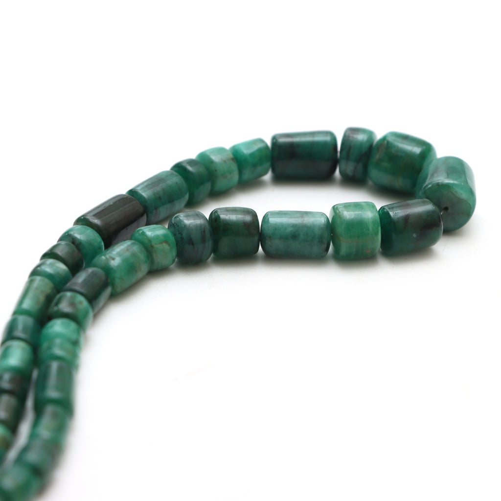 Emerald Smooth Tube Beads