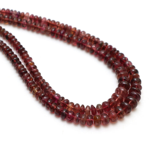 Natural Tourmaline Smooth Rondelle Beads, 3 mm To 7 mm, Tourmaline Jewelry Making Beads, 18 Inches Full Strand, Price Per Strand