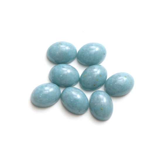 Paraiba Quartz Smooth Oval Loose Gemstone, 12x16 mm, Paraiba Quartz Oval Jewelry Making Gemstone, Gift For Her, 8 Pieces