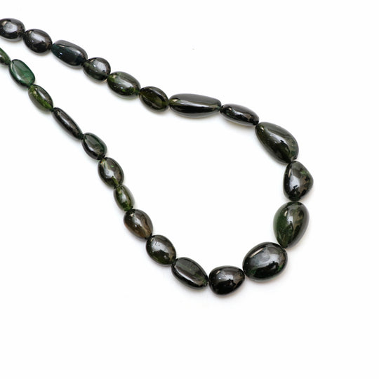 Natural Tourmaline Smooth Tumble Beads, Unique Tourmaline, 6x8mm To 11x16mm, 18 Inch Full Strand, Price Per Strand