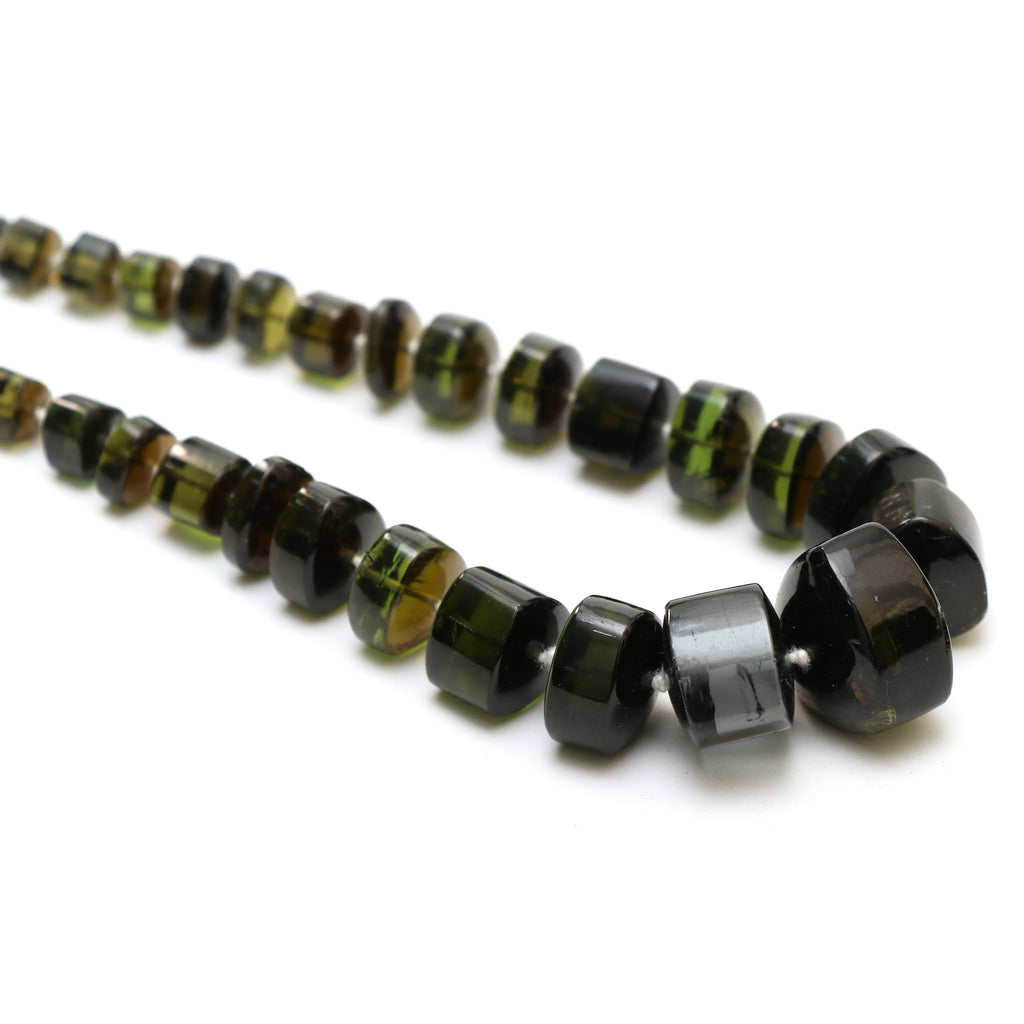Tourmaline Smooth Trillian Beads, 10mm To 19mm , Tourmaline Triangle , Tourmaline Strand, 15 Inches Full Strand, Price Per Strand - National Facets, Gemstone Manufacturer, Natural Gemstones, Gemstone Beads, Gemstone Carvings
