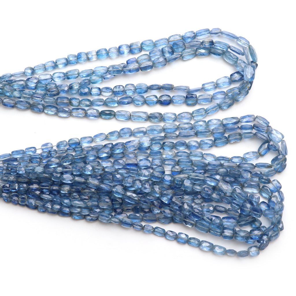Kyanite Faceted Mix Shape Beads, 4.5x4.5mm To 6x9mm , Kyanite Briolette Jewelry Handmade Gift For Women, 12 Inches Strand, Price Per Strand - National Facets, Gemstone Manufacturer, Natural Gemstones, Gemstone Beads, Gemstone Carvings