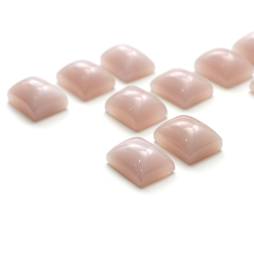 Natural Lavender Chalcedony Smooth Rectangle Cabochon Gemstone, 15x20 mm, Chalcedony Jewelry, Gemstone Cabochon, Set of 12 Pieces - National Facets, Gemstone Manufacturer, Natural Gemstones, Gemstone Beads
