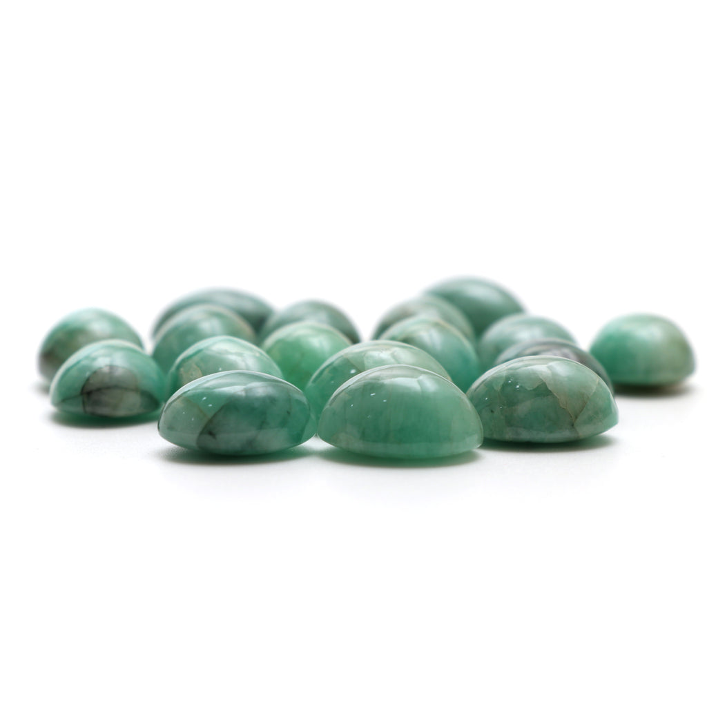 Natural Emerald Cabochon Oval , Loose Gemstone, 12x16mm, Emerald Smooth Gemstone, Set Of 17 Pcs - National Facets, Gemstone Manufacturer, Natural Gemstones, Gemstone Beads