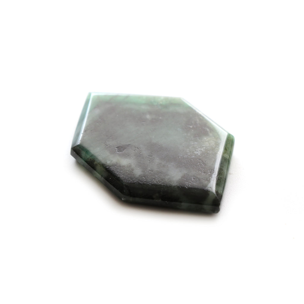Natural Emerald Both Side Flat Hexagon, Loose Gemstone, 28x41mm, Emerald Smooth Gemstone, Price Per Pieces - National Facets, Gemstone Manufacturer, Natural Gemstones, Gemstone Beads