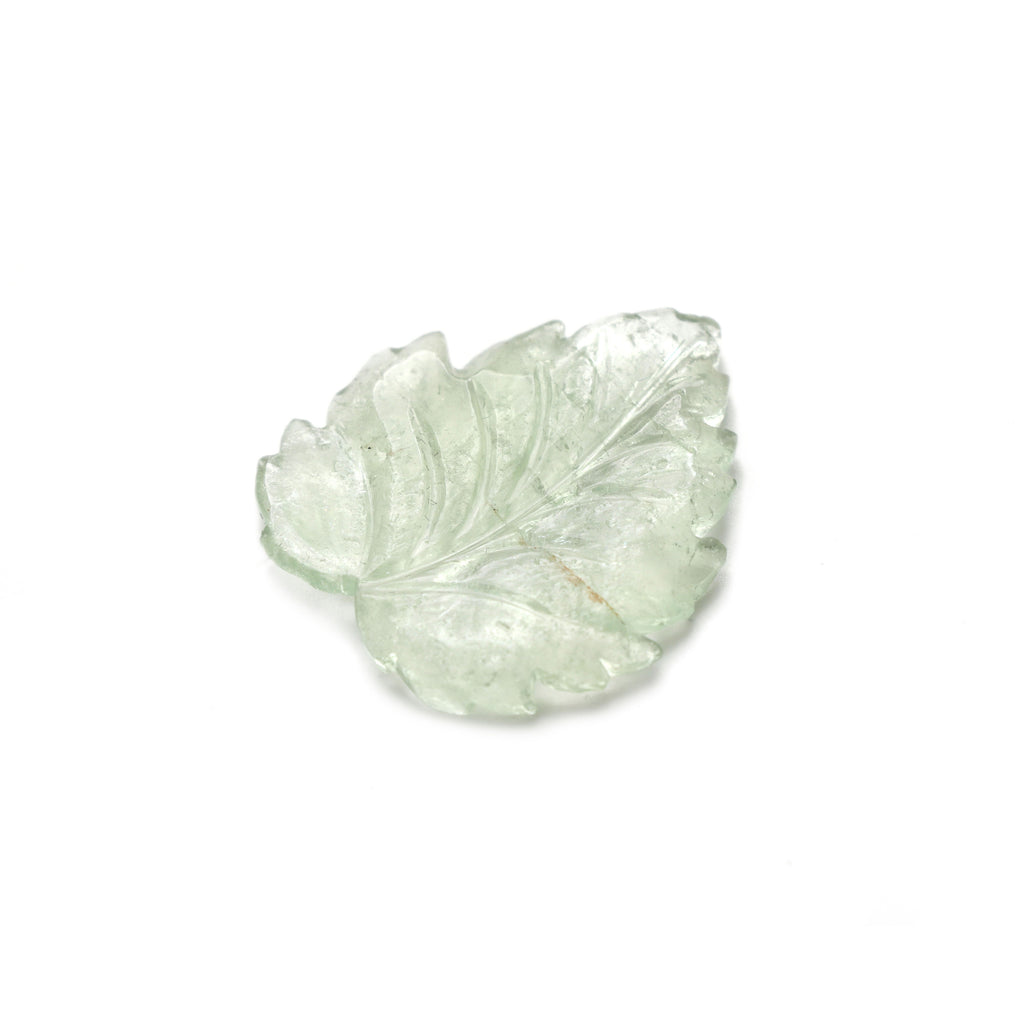 Natural Green Tourmaline Leaf Carving Loose Gemstone - 33x35 mm - Green Tourmaline Leaf Jewelry Making Gemstone, Gift For Her, 1 Piece - National Facets, Gemstone Manufacturer, Natural Gemstones, Gemstone Beads