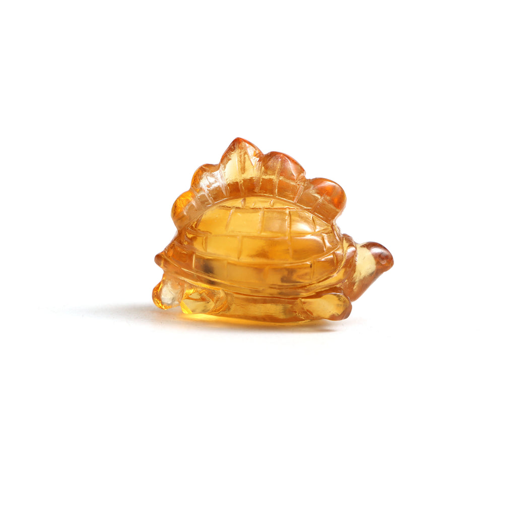 Citrine Turtel Carving Gemstone