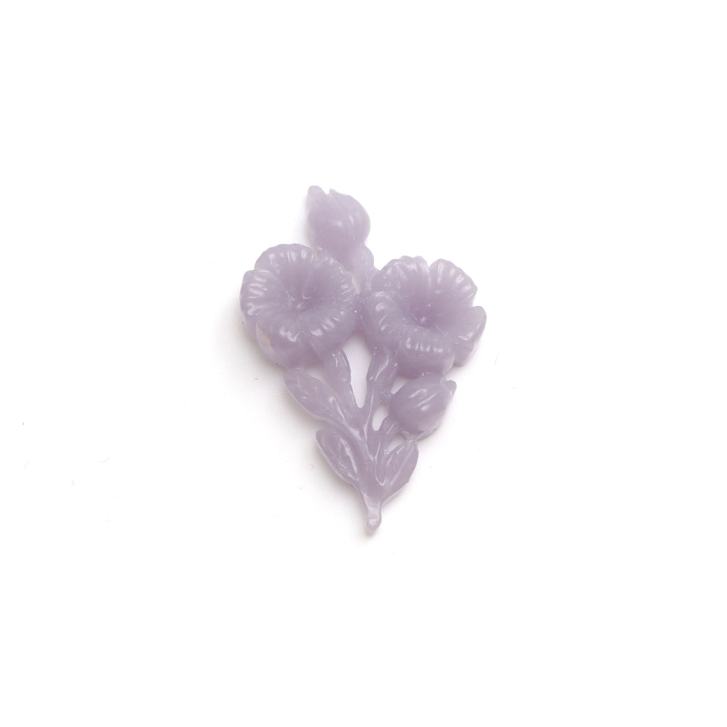 Yttrium Fluorite Flower Plant Carving