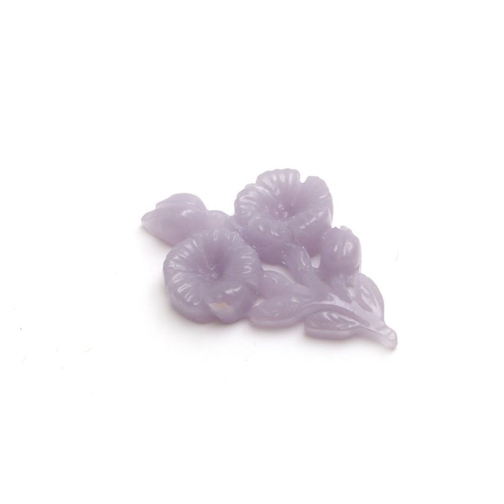 Yttrium Fluorite Flower Plant Carving