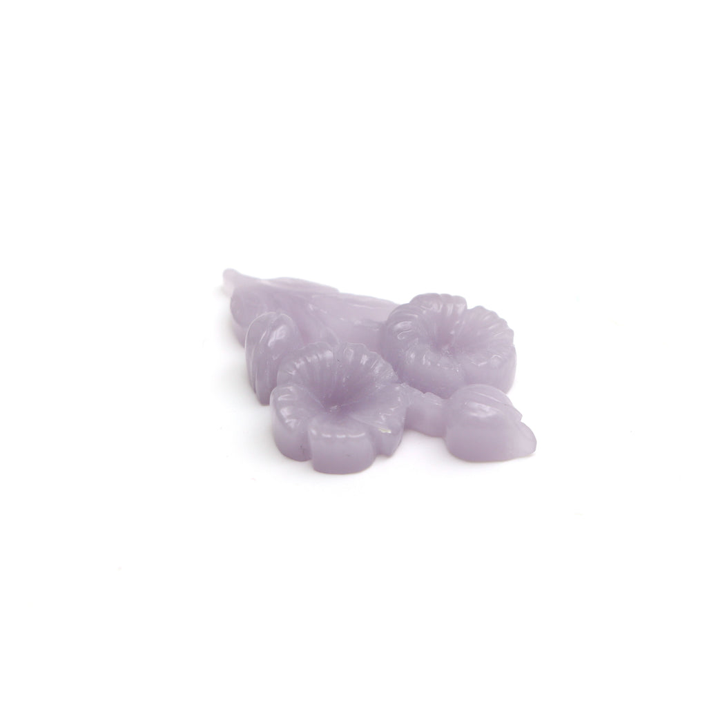 Yttrium Fluorite Flower Plant Carving