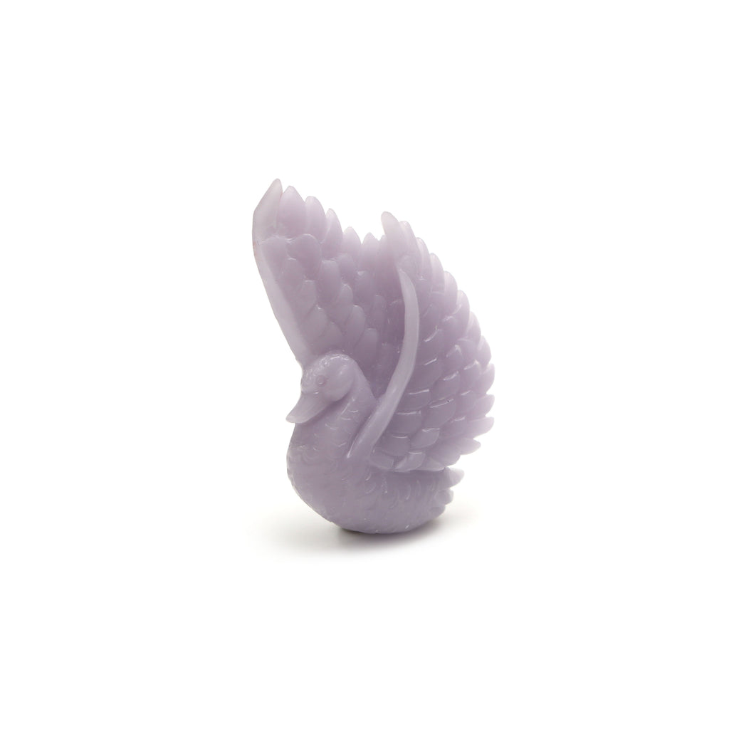 Yttrium Fluorite Swan Carving