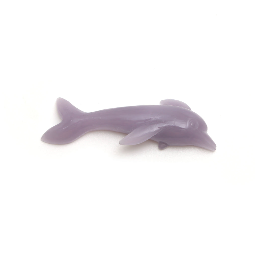 Yttrium Fluorite Dolphin Carving 