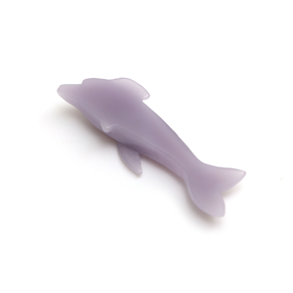 Yttrium Fluorite Dolphin Carving 