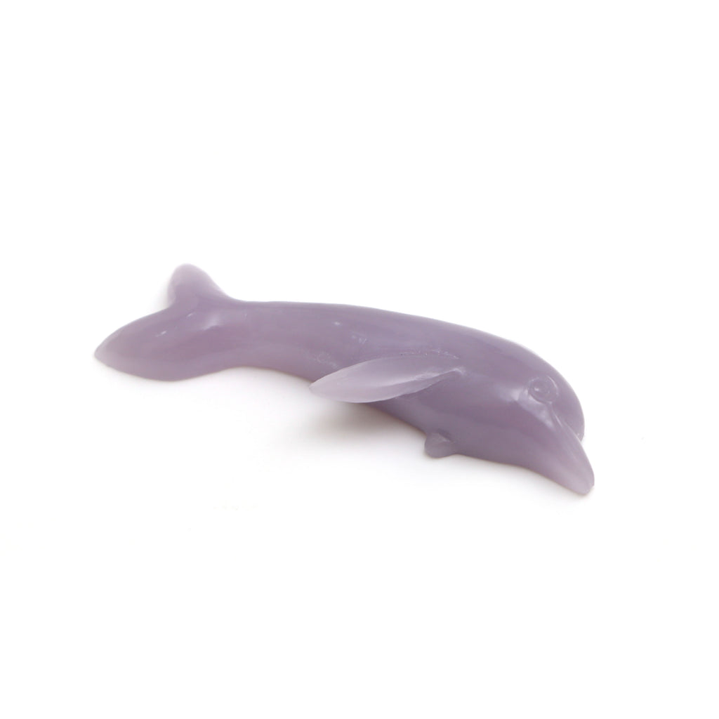 Yttrium Fluorite Dolphin Carving 