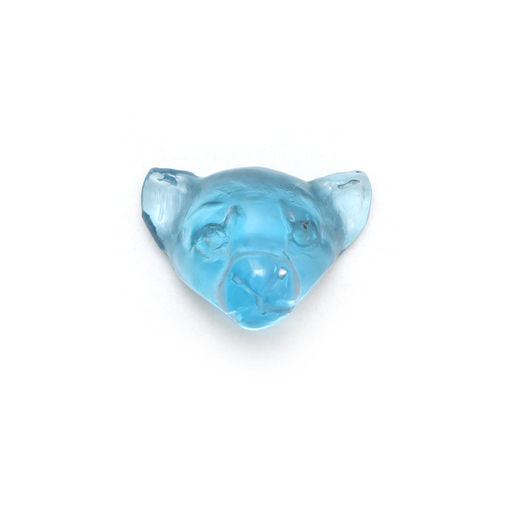 Swiss Blue Topaz Carving