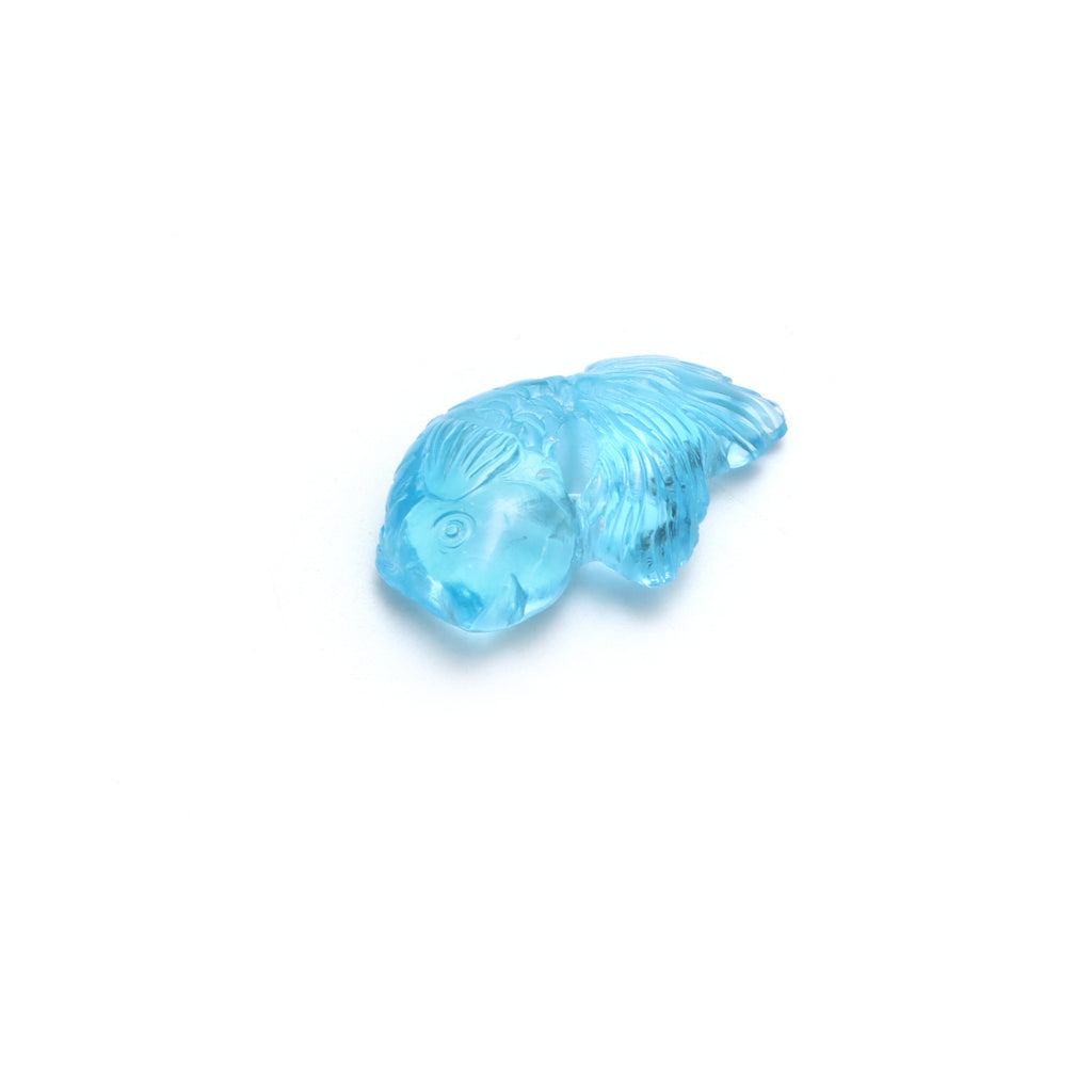 Swiss Blue Topaz Carving