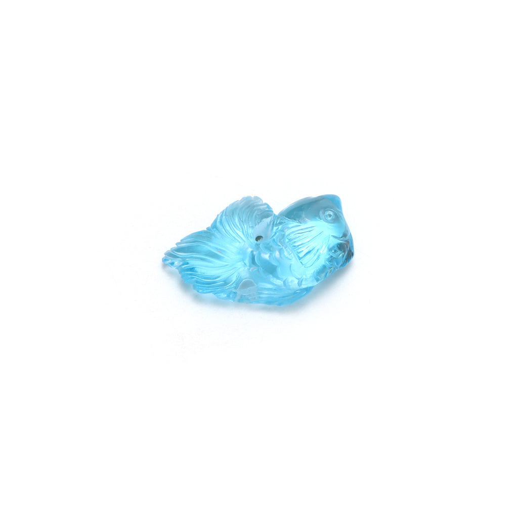 Swiss Blue Topaz Carving