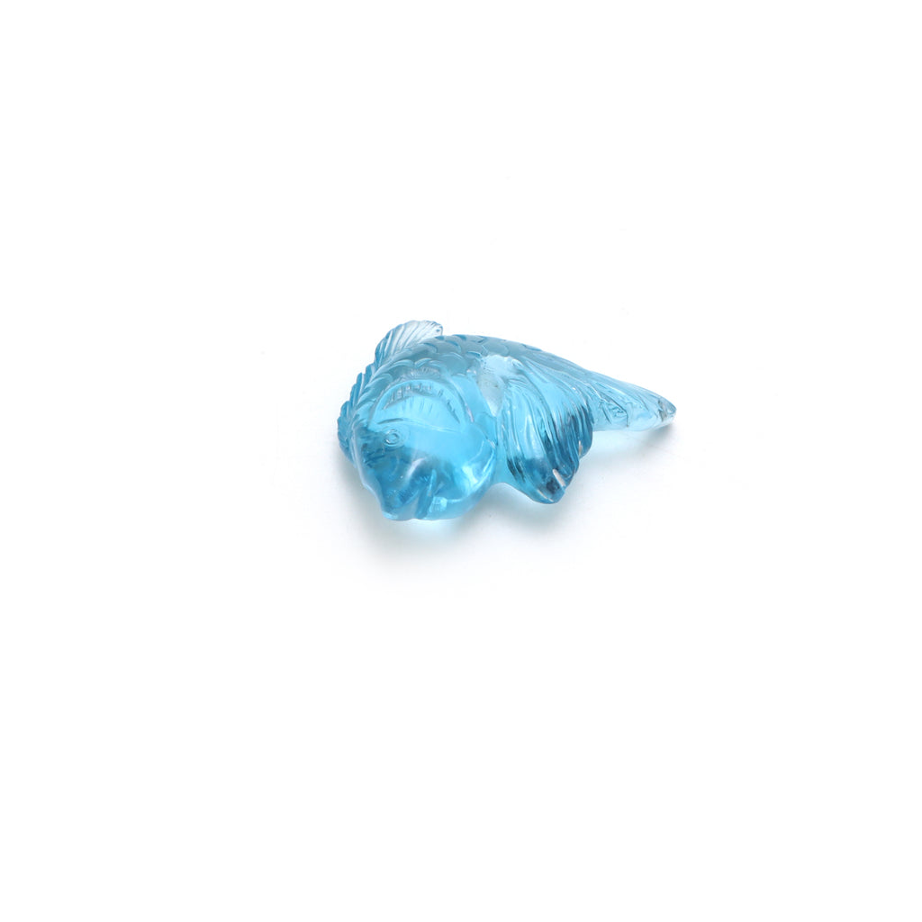 Swiss Blue Topaz Carving