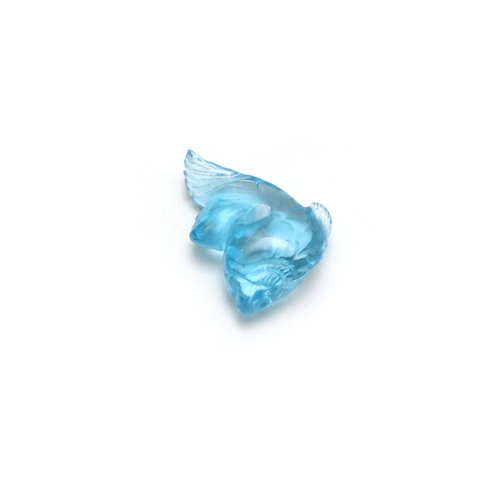 Swiss Blue Topaz Carving