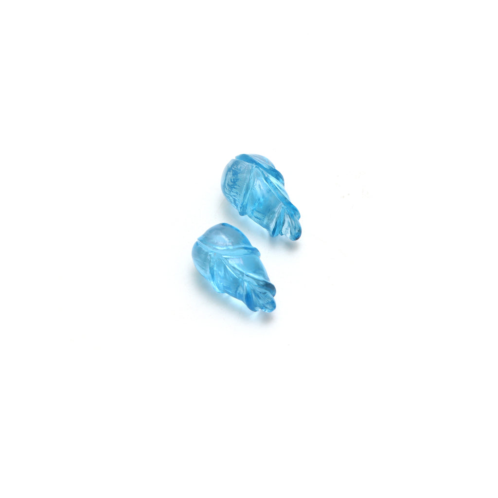 Swiss Blue Topaz Carving