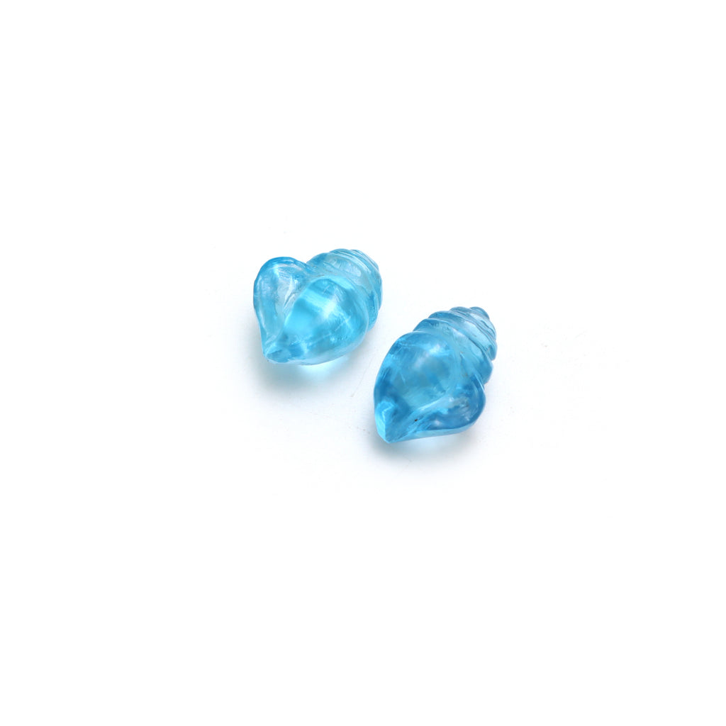 Swiss Blue Topaz Carving