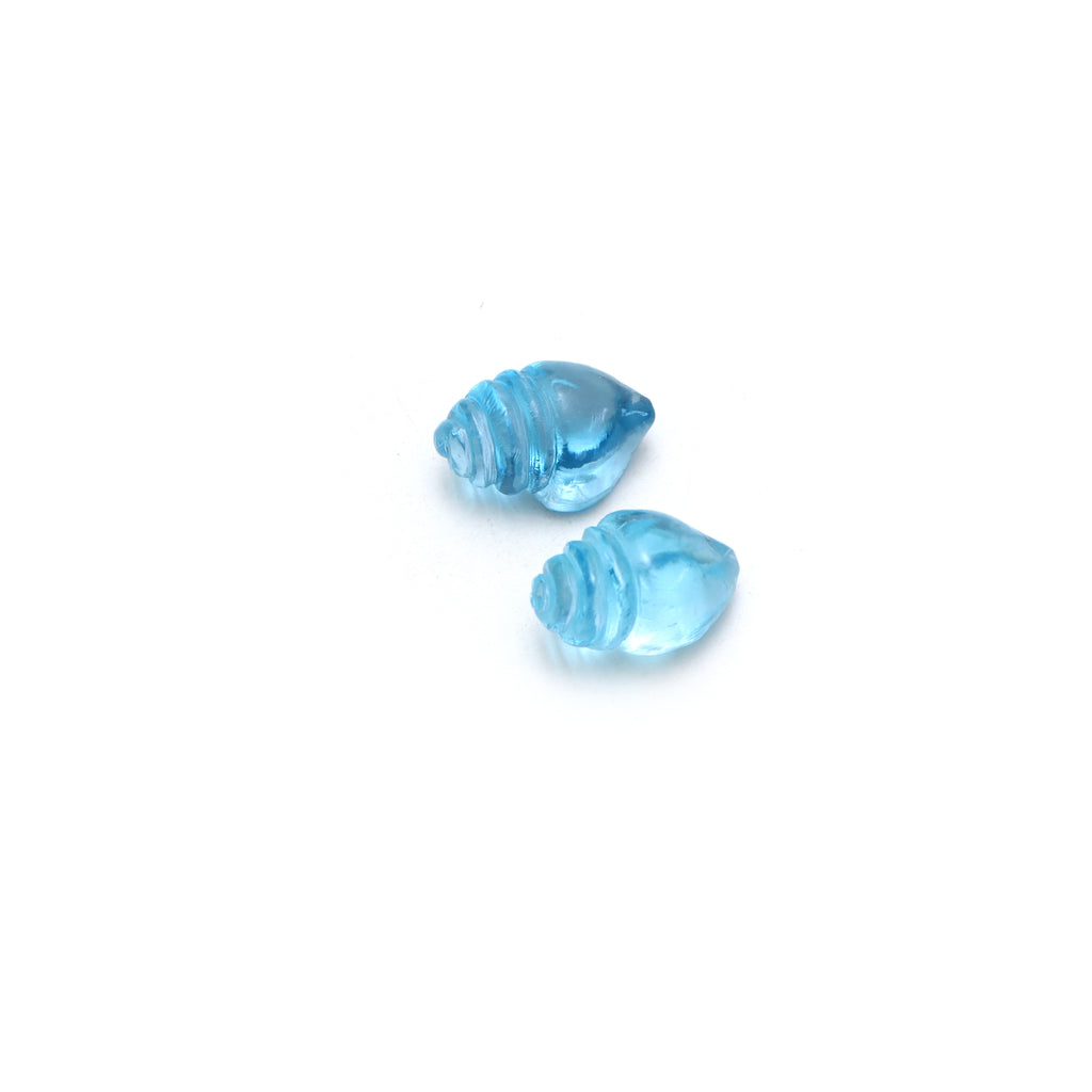 Swiss Blue Topaz Carving